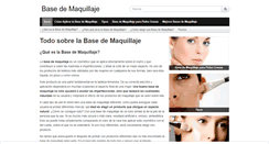 Desktop Screenshot of basedemaquillaje.com