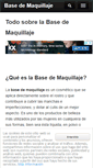 Mobile Screenshot of basedemaquillaje.com